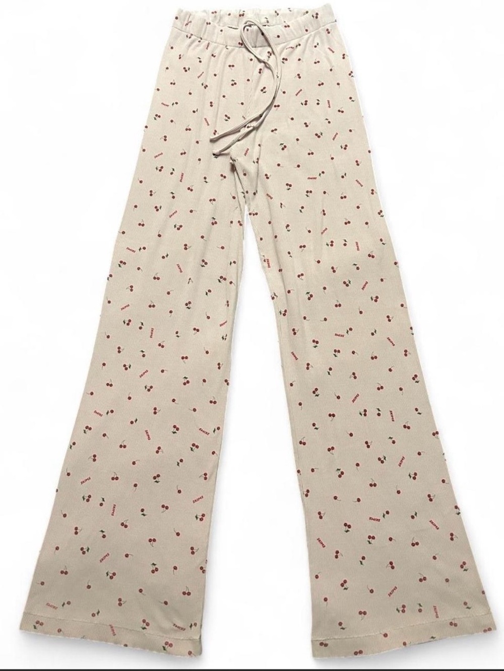 Rare SKIMS Soft Lounge Sleep Pant Cherry Blossom Print Ribbed Bottom Size XS EUC